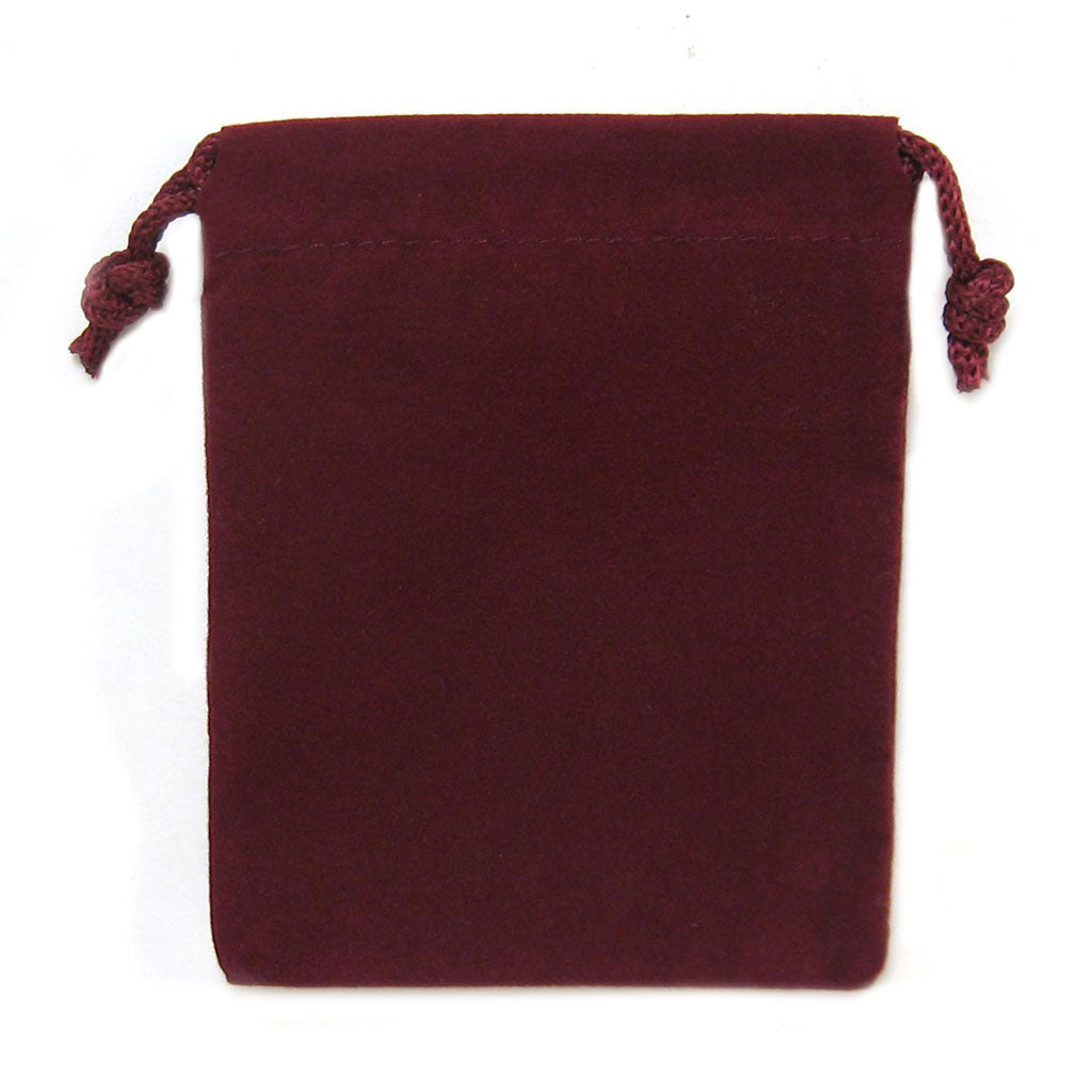 Velveteen Bag 3x4 Inches Burgundy Grove and Grotto