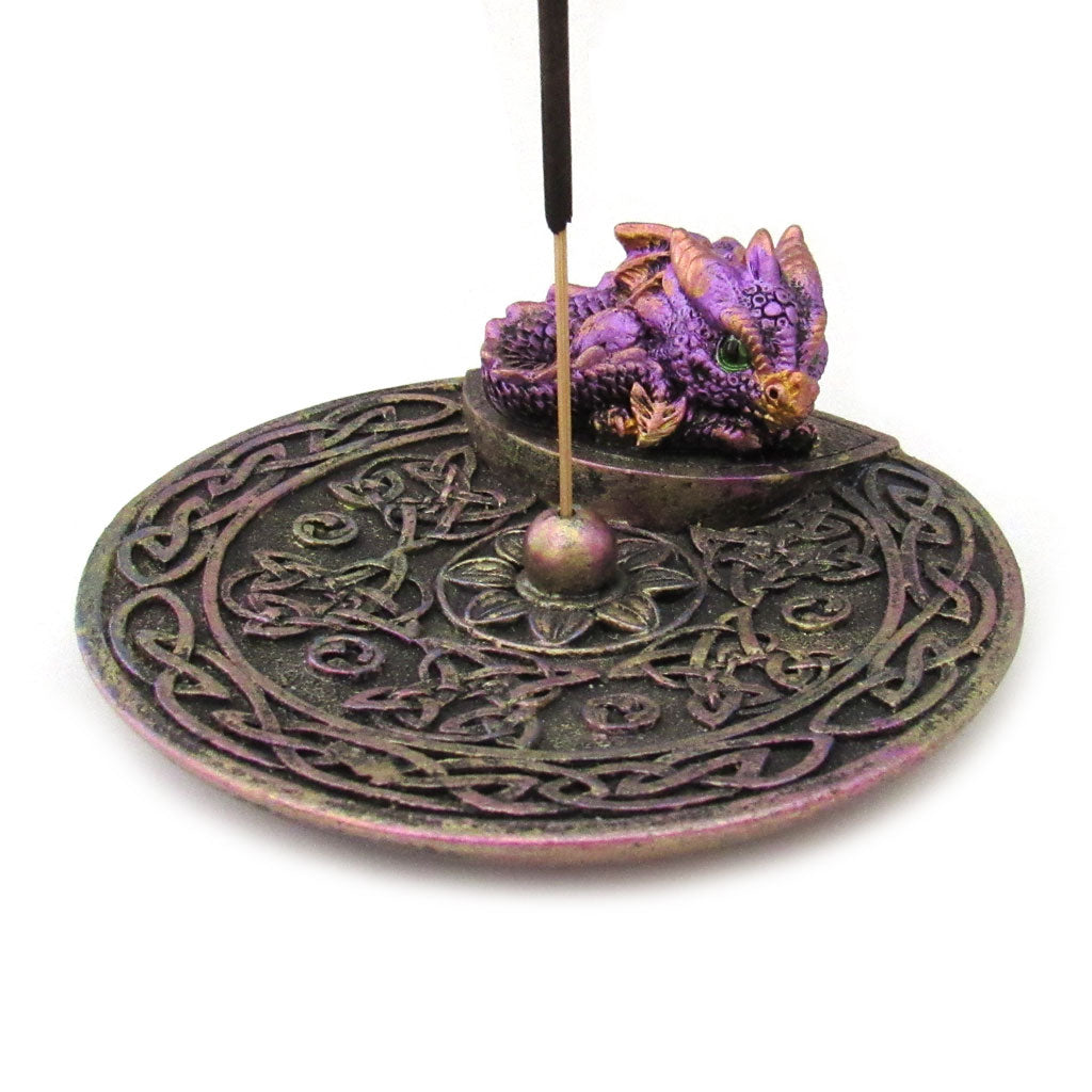 Antiqued Incense Burner With Lid 