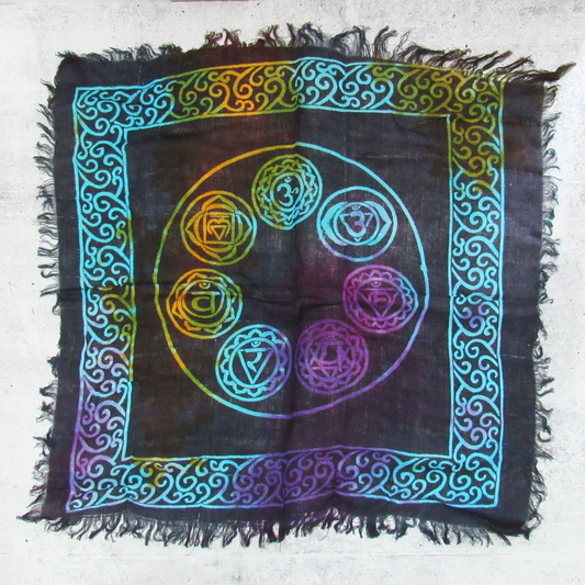 Seven Chakras Altar Cloth (18 Inches)