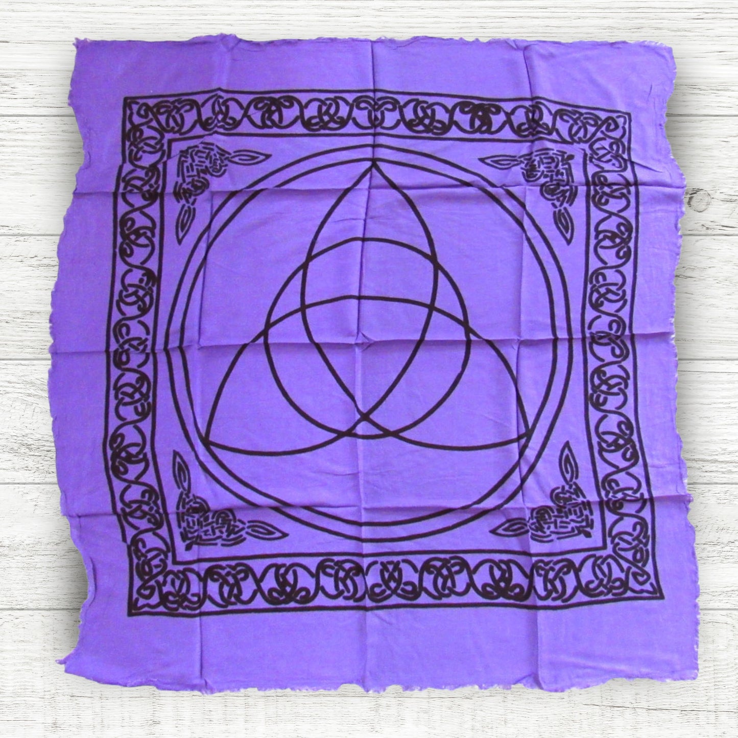 Purple Triquetra Altar Cloth (36 Inches)