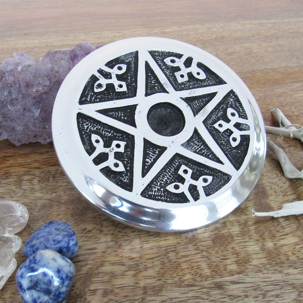 Pentagram Incense Burner (4.5 Inches)