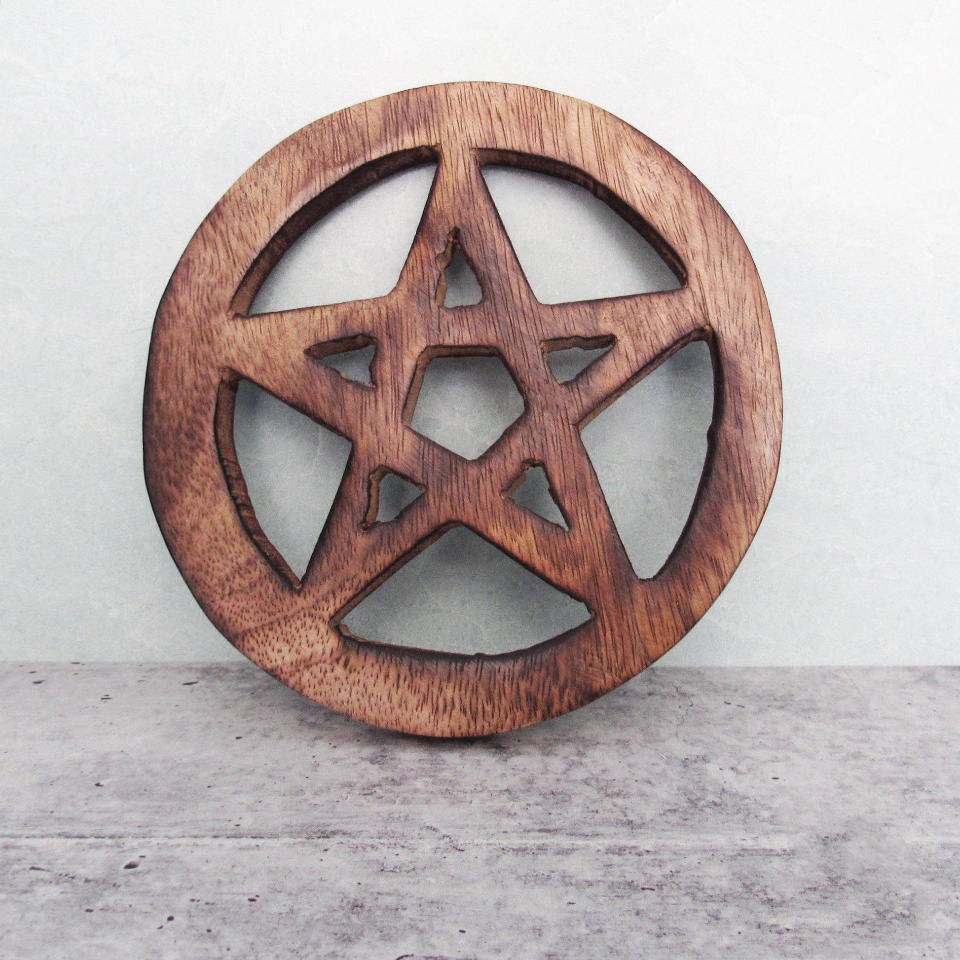 Rustic Pentagram Altar Tile (5 Inches)