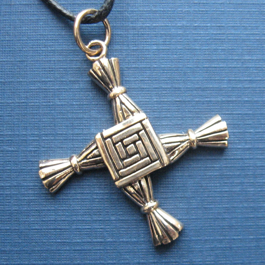 Brigid's Cross Pendant (Bronze)