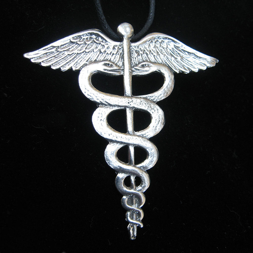 Large Caduceus Pendant