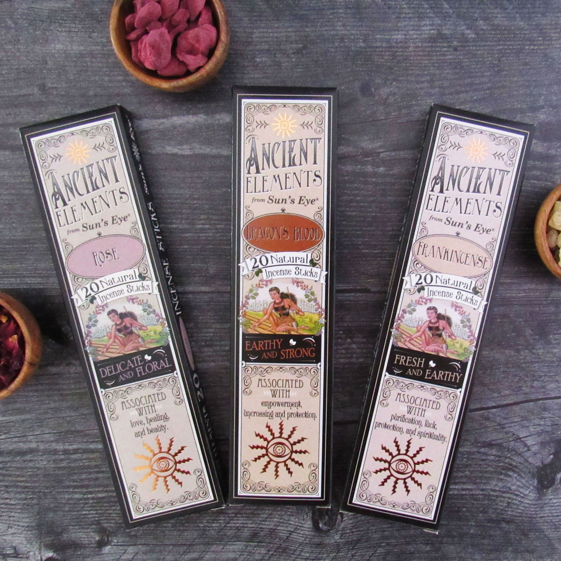 Ancient Elements Incense by Sun's Eye - Rose