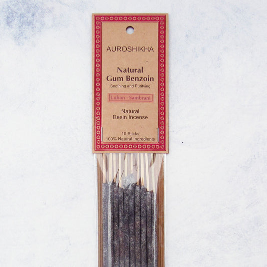 Auroshikha Resin Incense Sticks - Natural Gum Benzoin