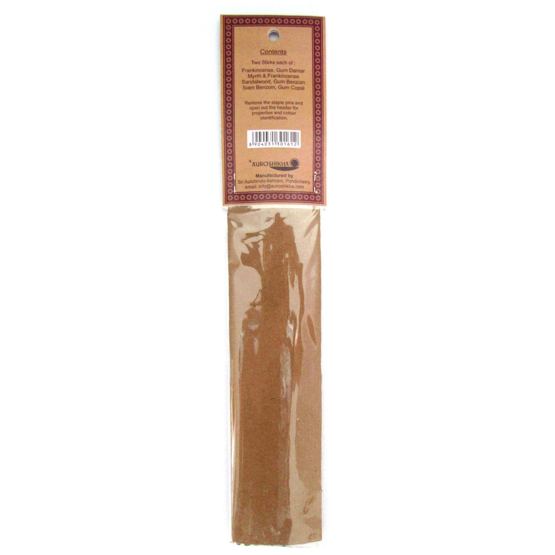 Auroshikha Resin Incense Sticks - Sampler Pack