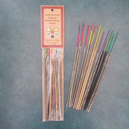 Auroshikha Resin Incense Sticks - Sampler Pack