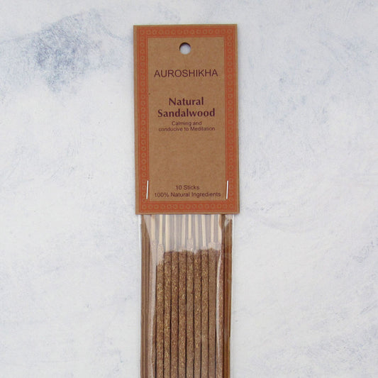 Auroshikha Resin Incense Sticks - Natural Sandalwood