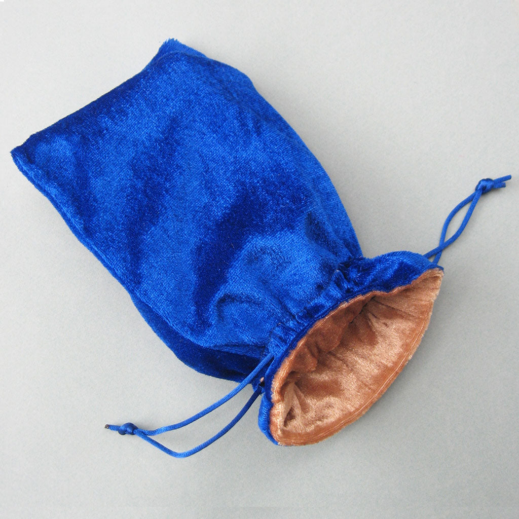 Velvet Tarot Bag (Blue and Gold)