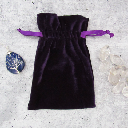 Small Velvet Bag (4x6 Inches) - Purple