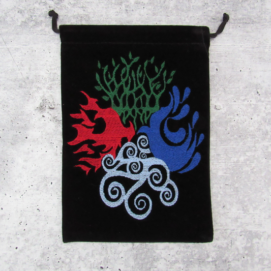 Four Elements Embroidered Tarot Bag