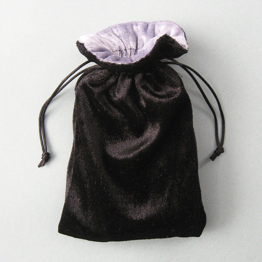 Velvet Tarot Bag (Black and Silver)