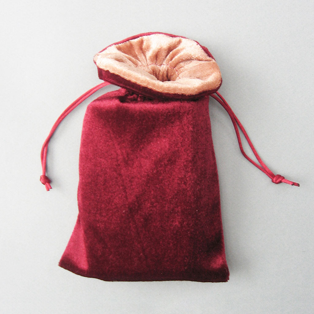 Velvet Tarot Bag (Red and Gold)