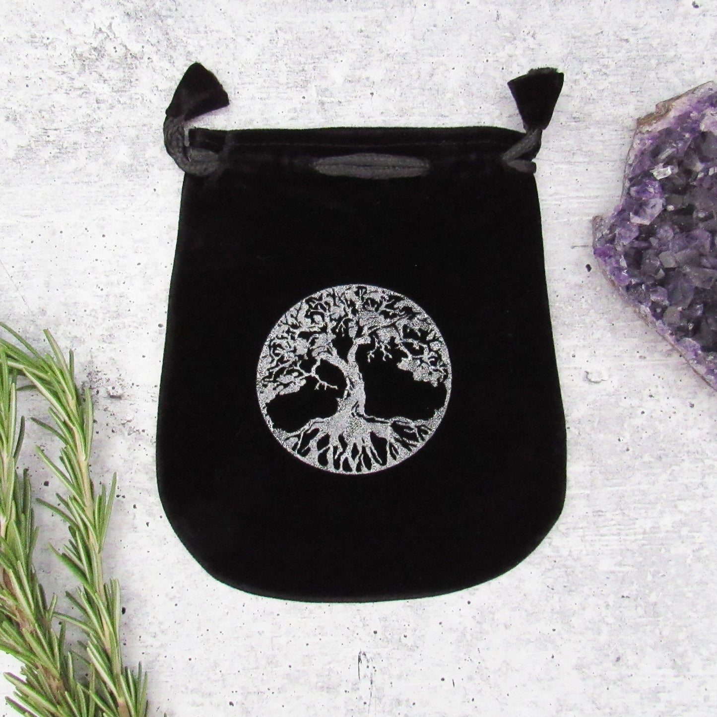 Tree of Life Velveteen Bag