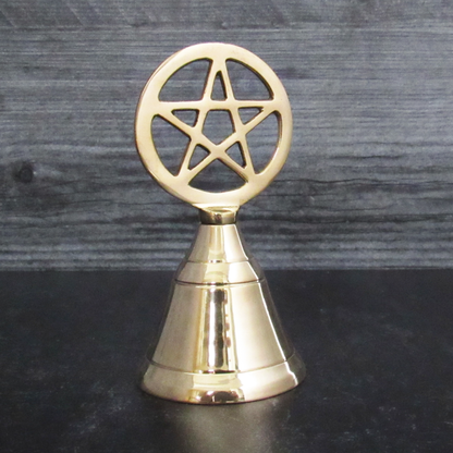 Pentagram Brass Altar Bell