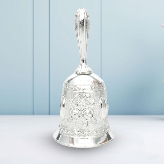 Floral Altar Bell (Silver Color)