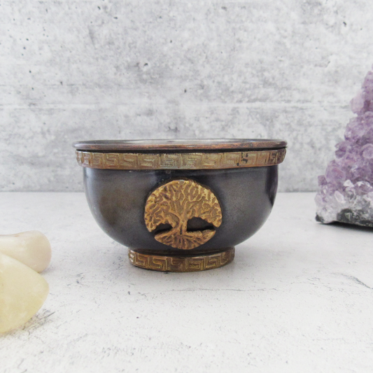 Antiqued Bronze Tree of Life Bowl (3 Inches)
