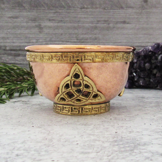 Triquetra Copper Offering Bowl (3 Inches)