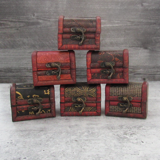 Mini Treasure Chest with Brass Latch