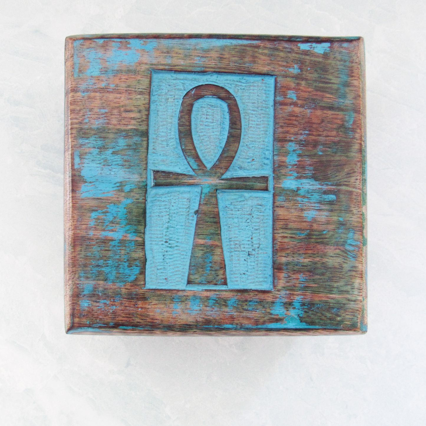 Ankh Painted Wood Box