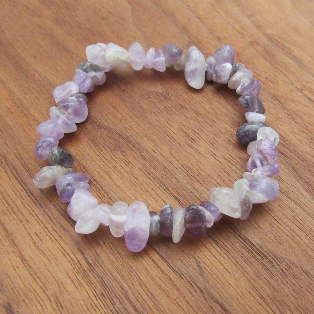 Amethyst Chip Bracelet