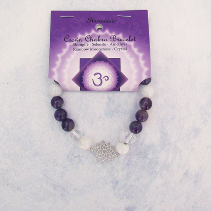 Crown Chakra Gemstone Bracelet