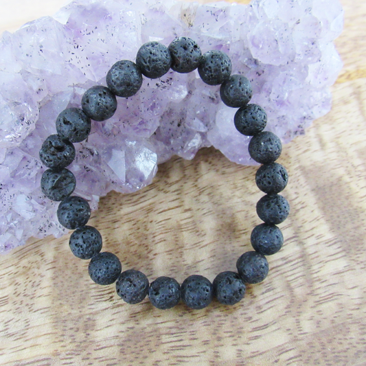 Lava Stone Bead Bracelet