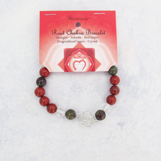 Root Chakra Gemstone Bracelet