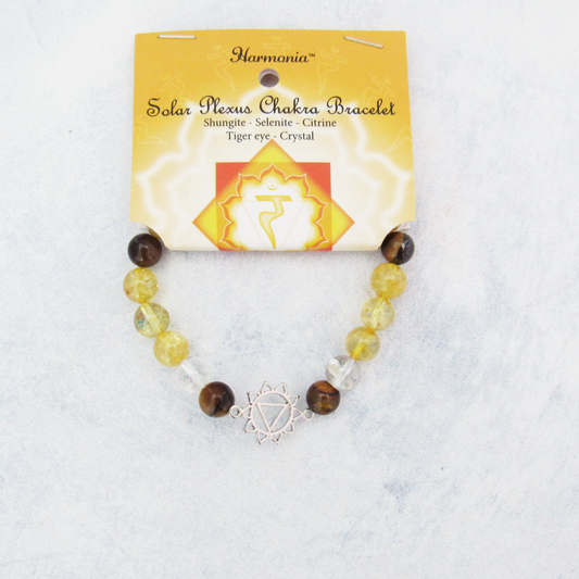 Solar Plexus Chakra Gemstone Bracelet