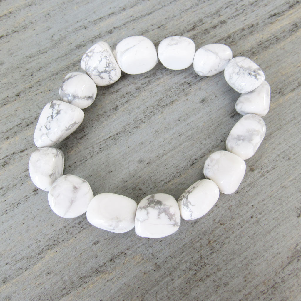 Tumbled Howlite Bracelet