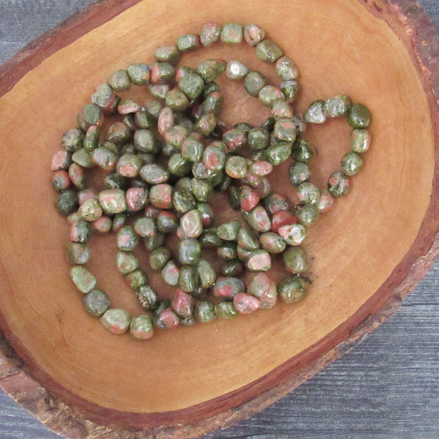 Tumbled Unakite Bracelet