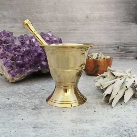 Brass Mortar and Pestle (Small)