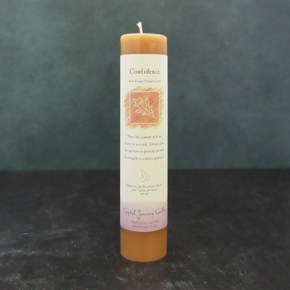 Crystal Journey Herbal Magic Candle - Confidence