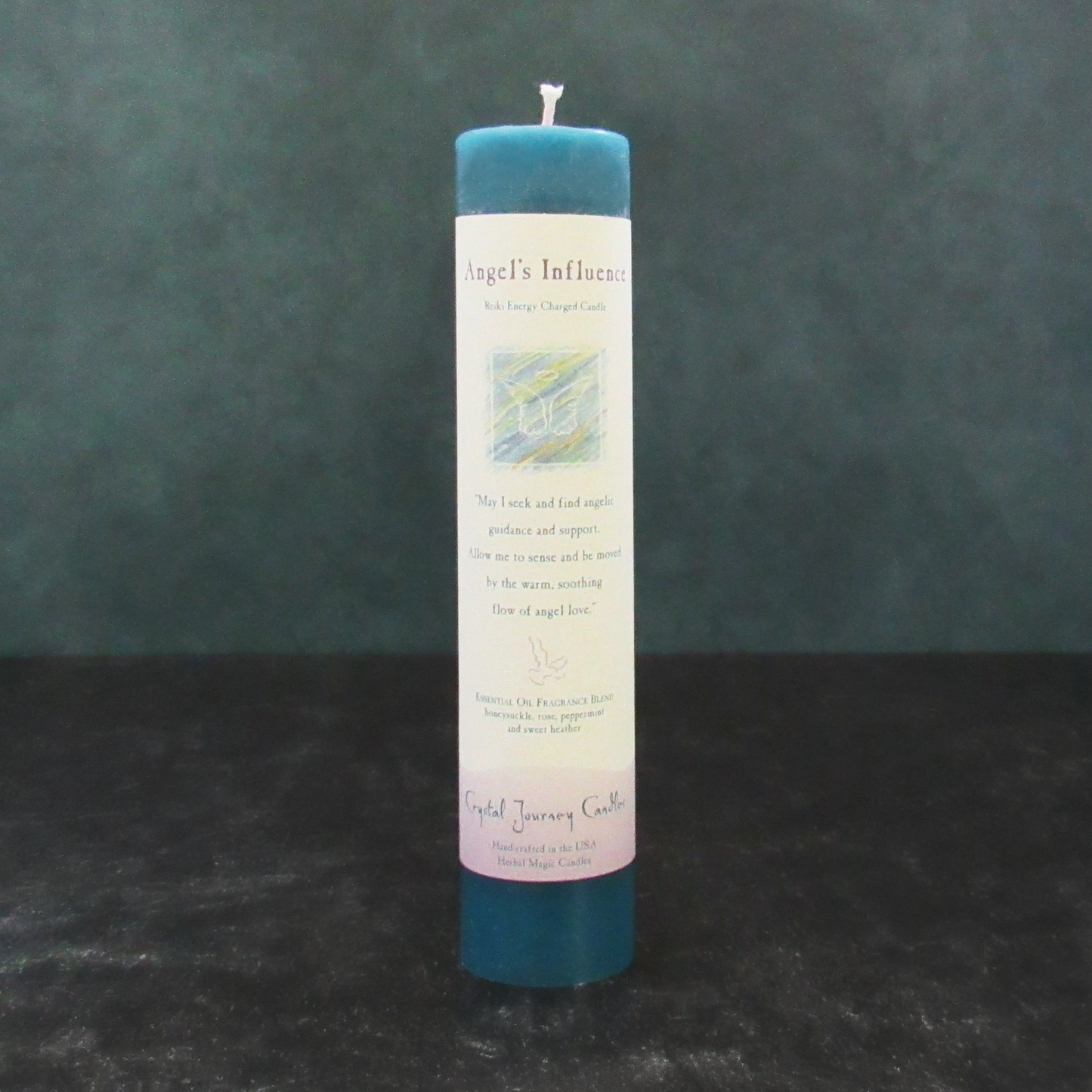 Crystal Journey Herbal Magic Candle - Angel's Influence