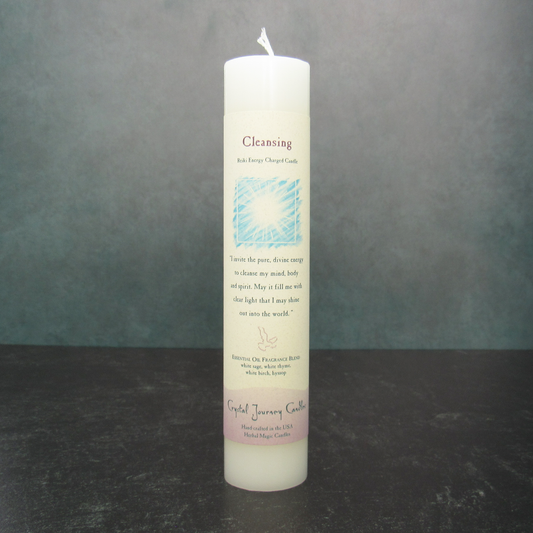 Crystal Journey Herbal Magic Candle - Cleansing