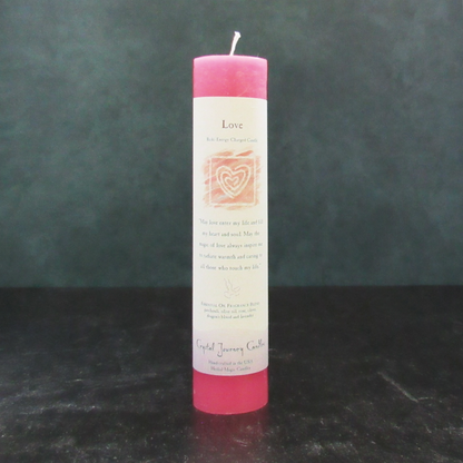 Crystal Journey Herbal Magic Candle - Love