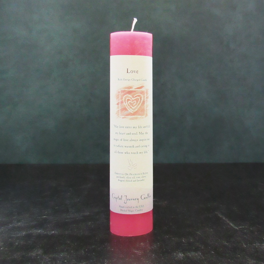 Crystal Journey Herbal Magic Candle - Love