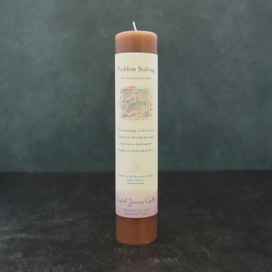 Crystal Journey Herbal Magic Candle - Problem Solving