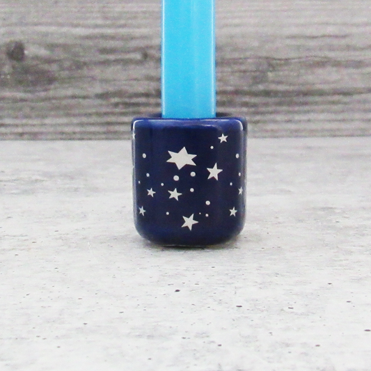 Celestial Chime Candle Holder (Blue and Silver)