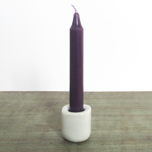 Ceramic Chime Candle Holder (White)