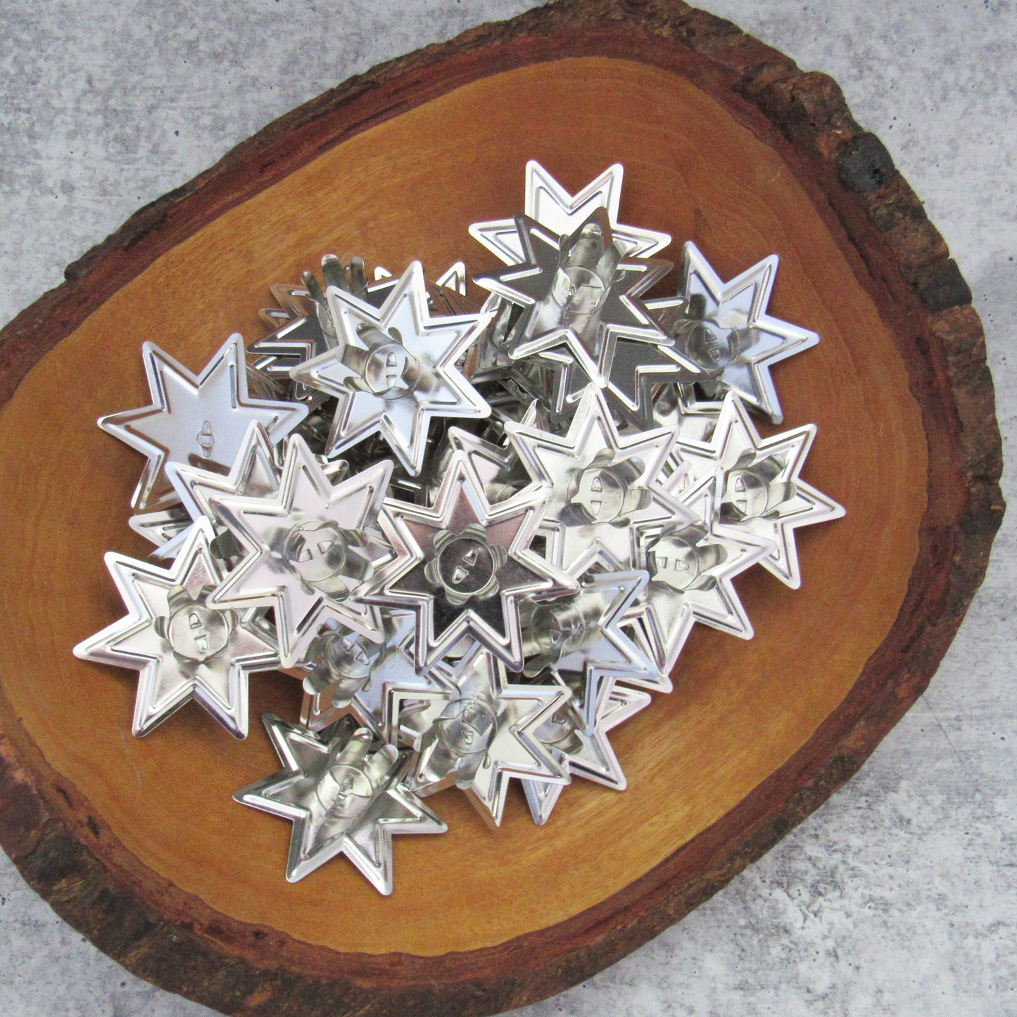 Faery Star Chime Candle Holder (Silver)