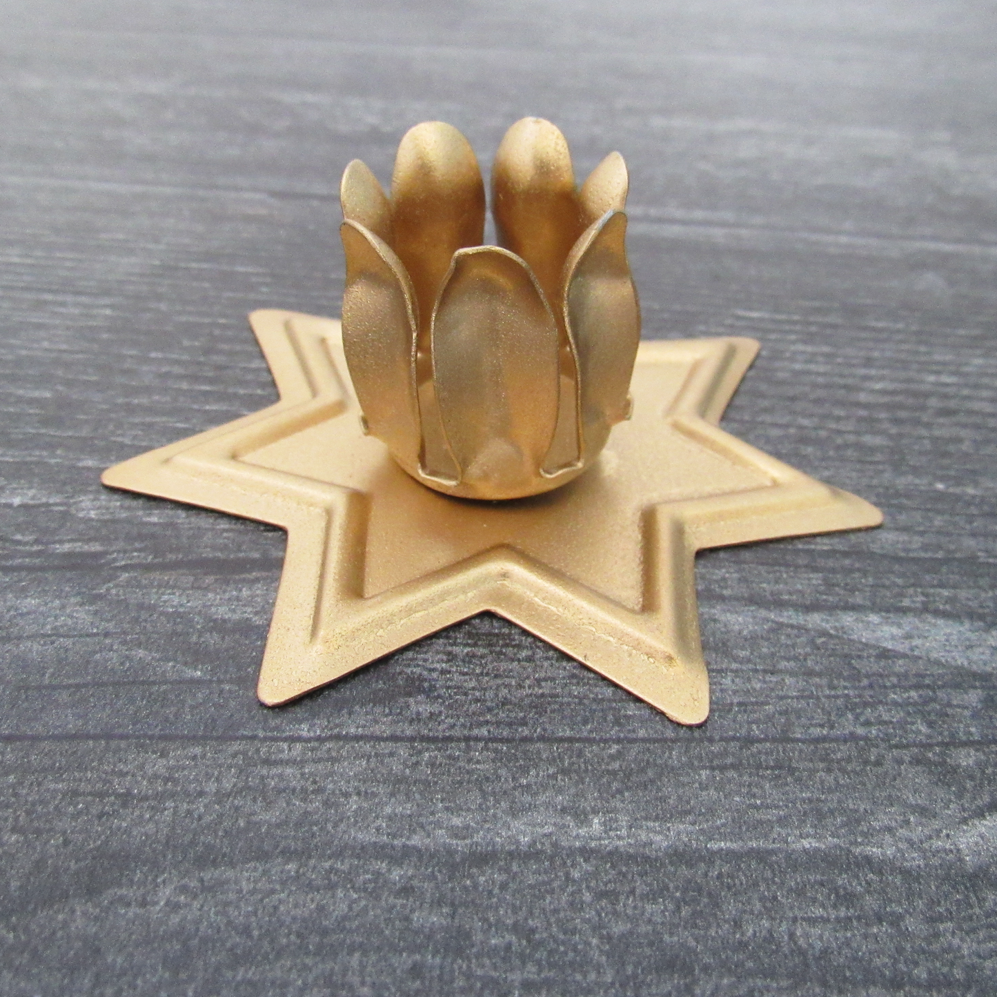 Gold Star Household Candle Holder