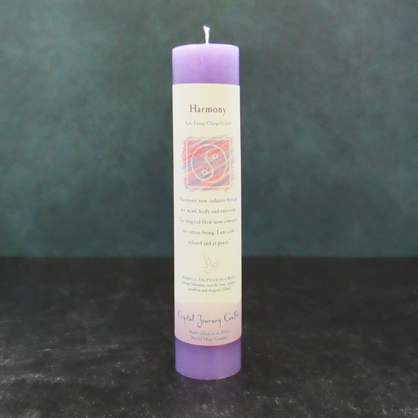 Crystal Journey Herbal Magic Candle - Harmony