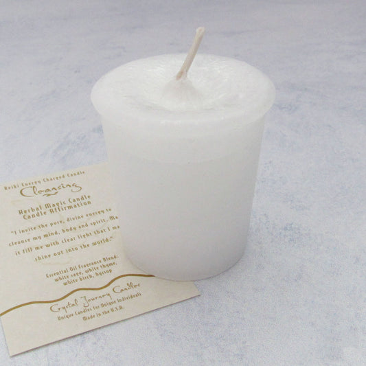 Cleansing Votive Candle by Crystal Journey