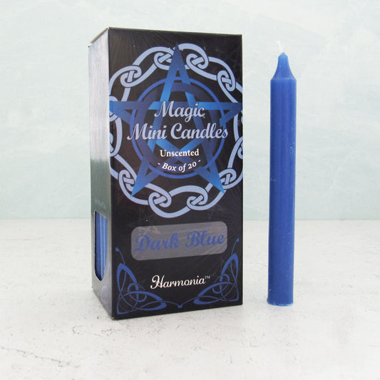 Blue Mini Candles (Box of 20)