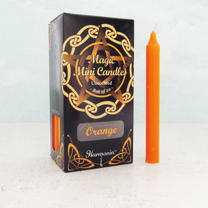 Orange Mini Candles (Box of 20)