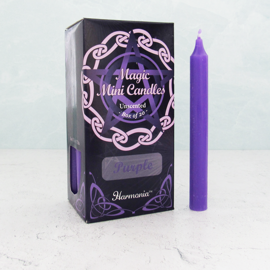 Purple Mini Candles (Box of 20)