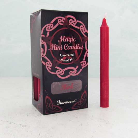 Red Mini Candles (Box of 20)