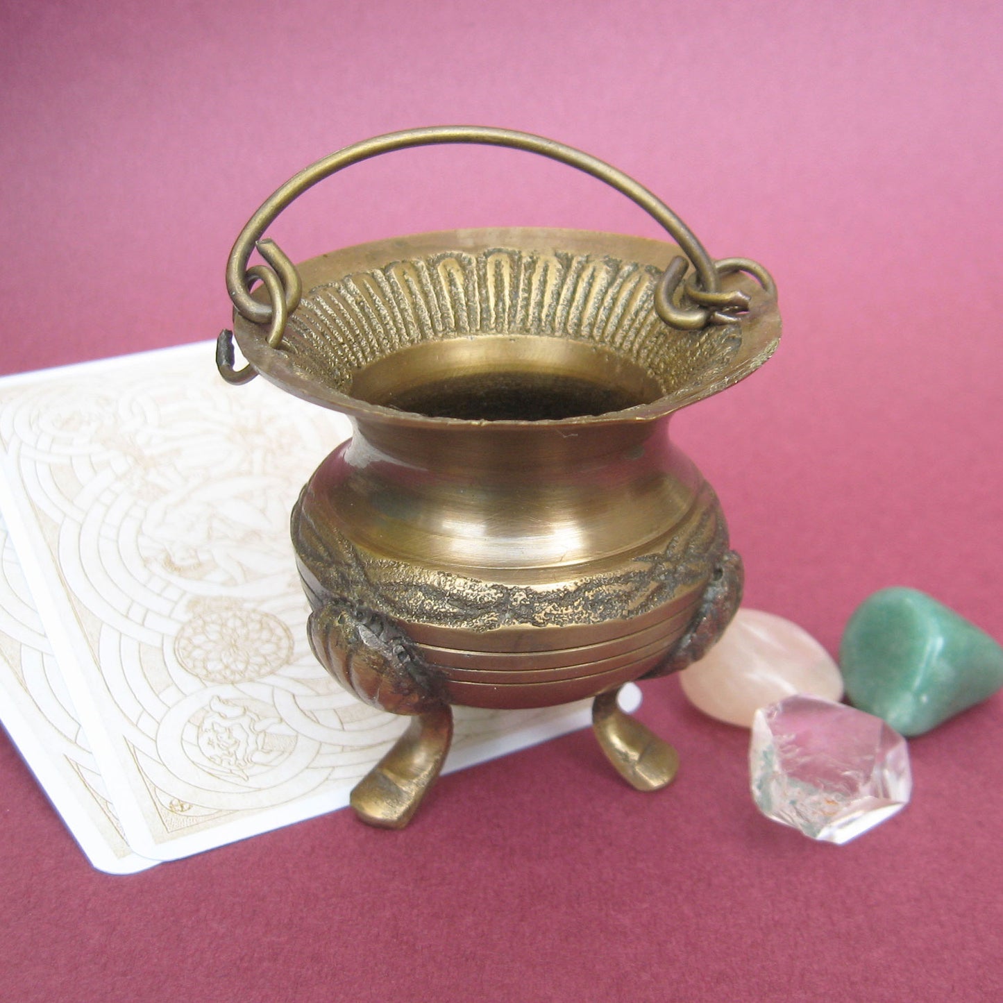 Mini Brass Celtic Cauldron